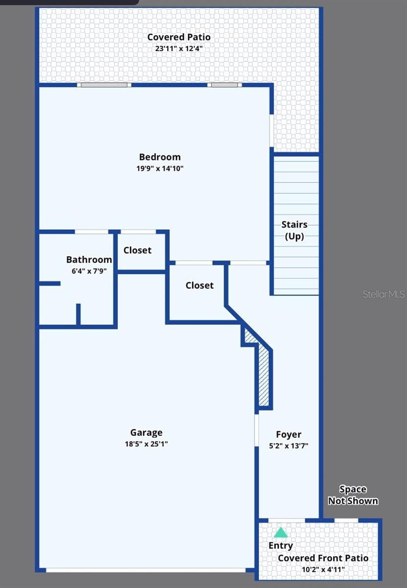 1st Level - Garage     2nd Level - Bedroom 4 /flex/ ensuite - 1014 34TH DR W, PALMETTO