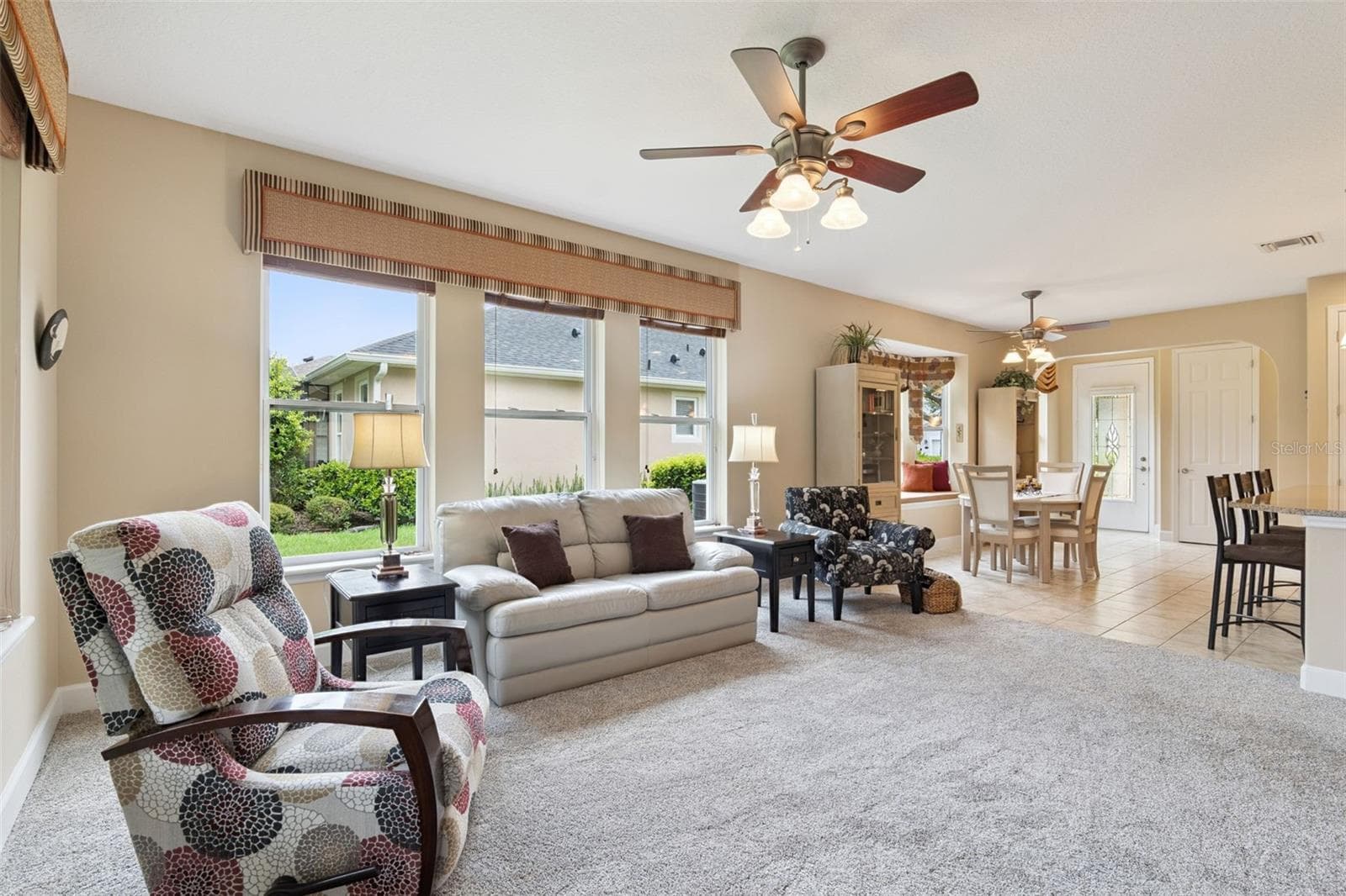 View from the Great Room looking towards the Dining & Foyer areas - 1381 ABBOT WAY, DELAND