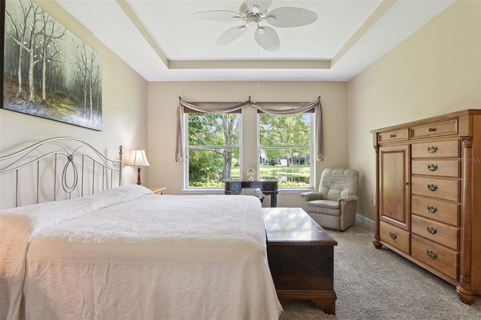 Pond view from the Primary Bedroom - 1381 ABBOT WAY, DELAND