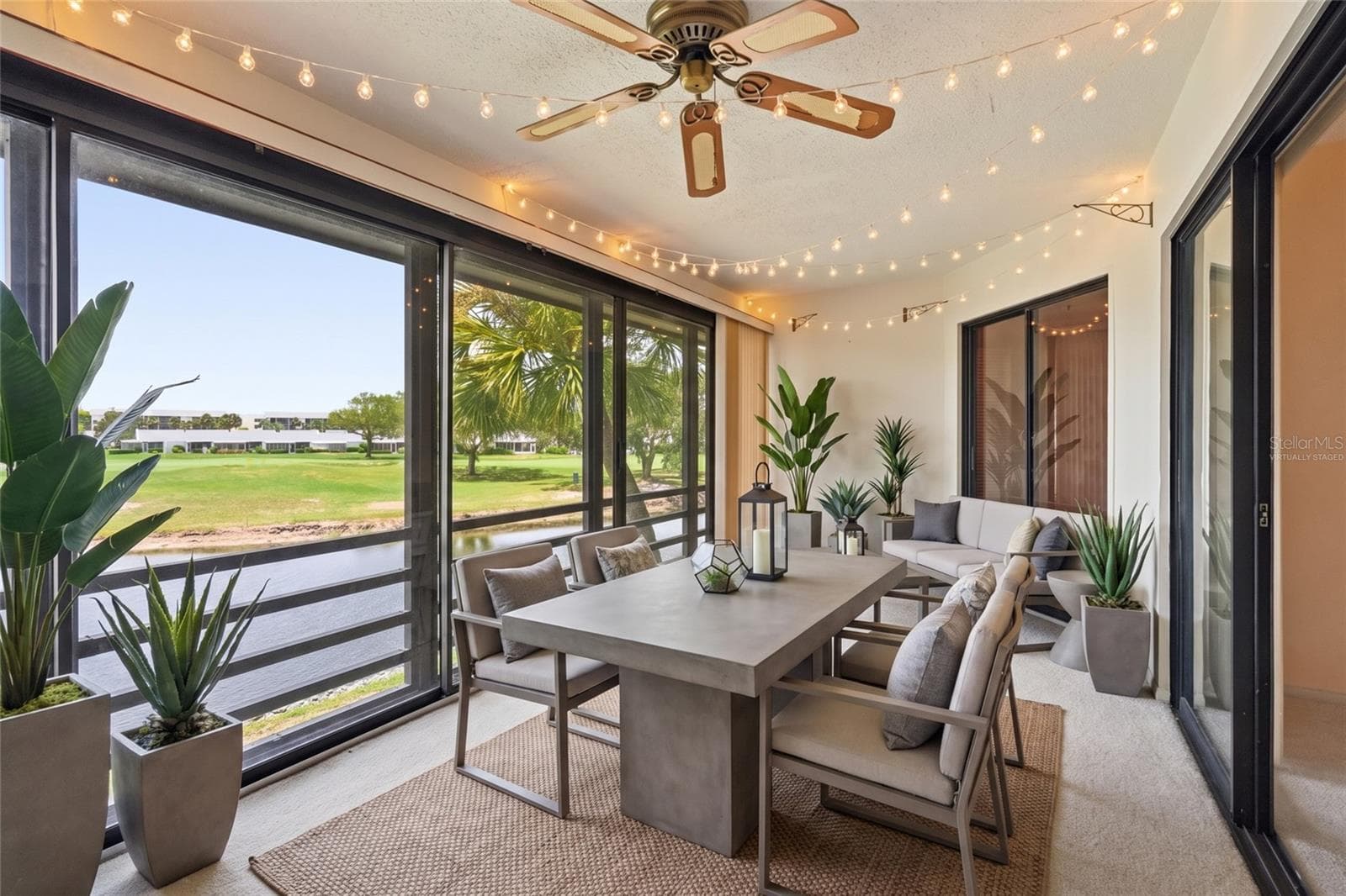 Virtually staged Florida room - 3500 EL CONQUISTADOR PKWY #332, BRADENTON