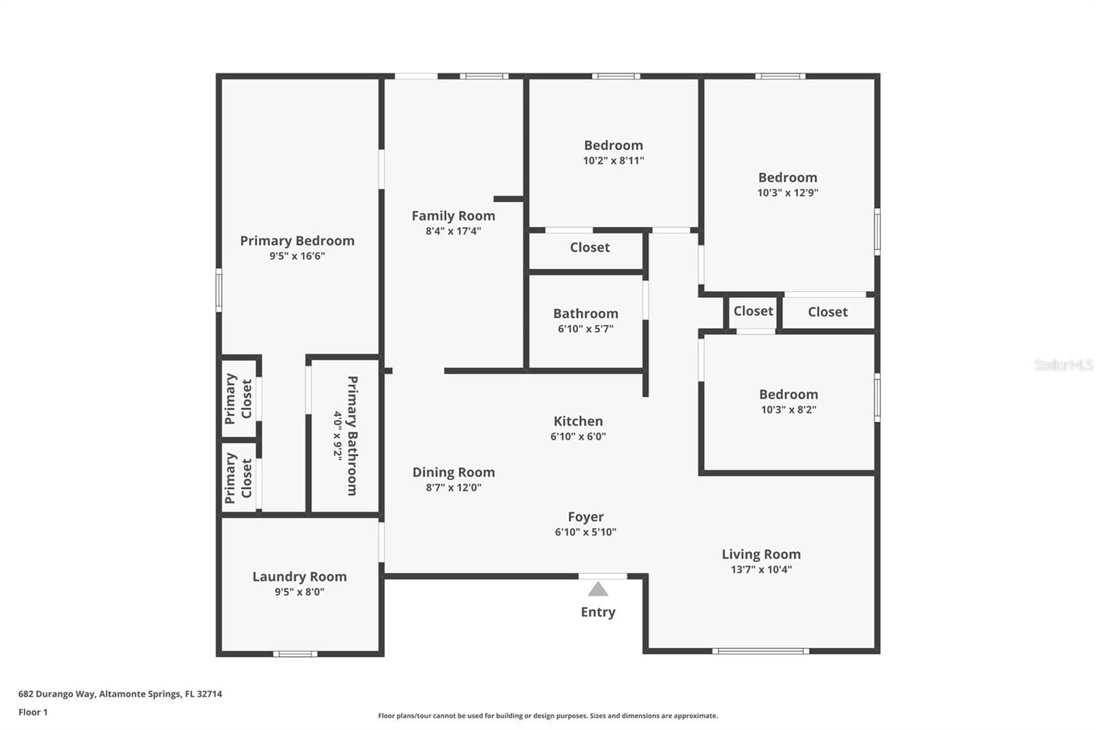 Floorplan - 682 DURANGO WAY, ALTAMONTE SPRINGS