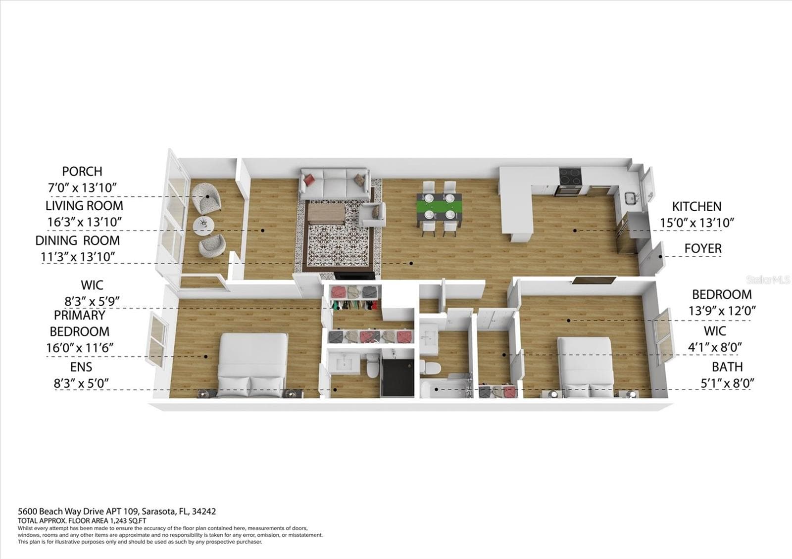 Condominium at 5600 BEACH WAY DR #109, SARASOTA, photo 41 of 41