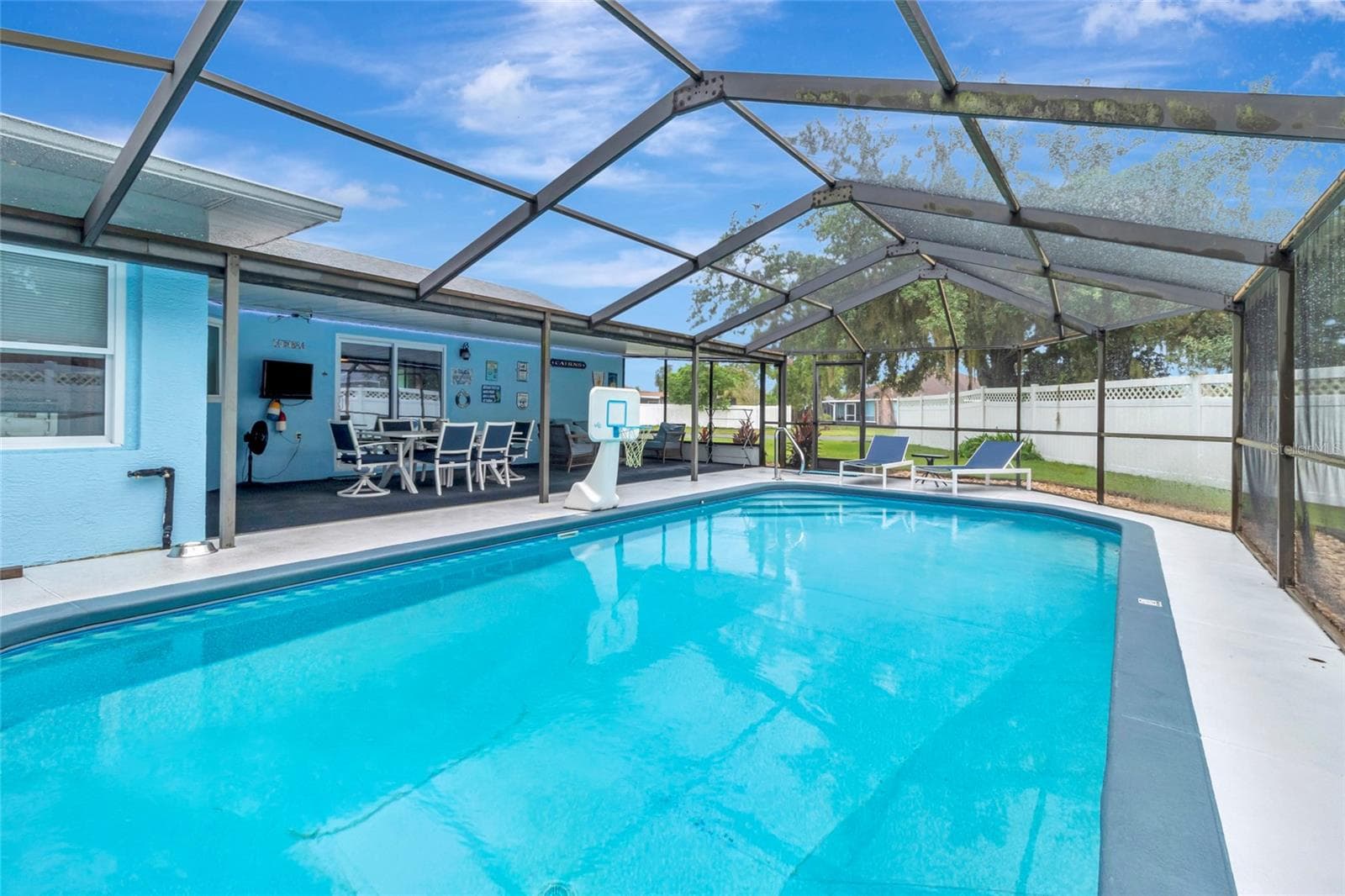 Pool and Screen - 5325 ABAGAIL DR, SPRING HILL
