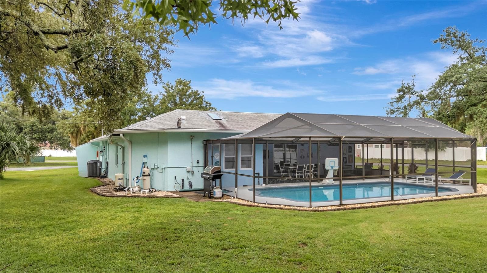 Rear Pool Area - 5325 ABAGAIL DR, SPRING HILL