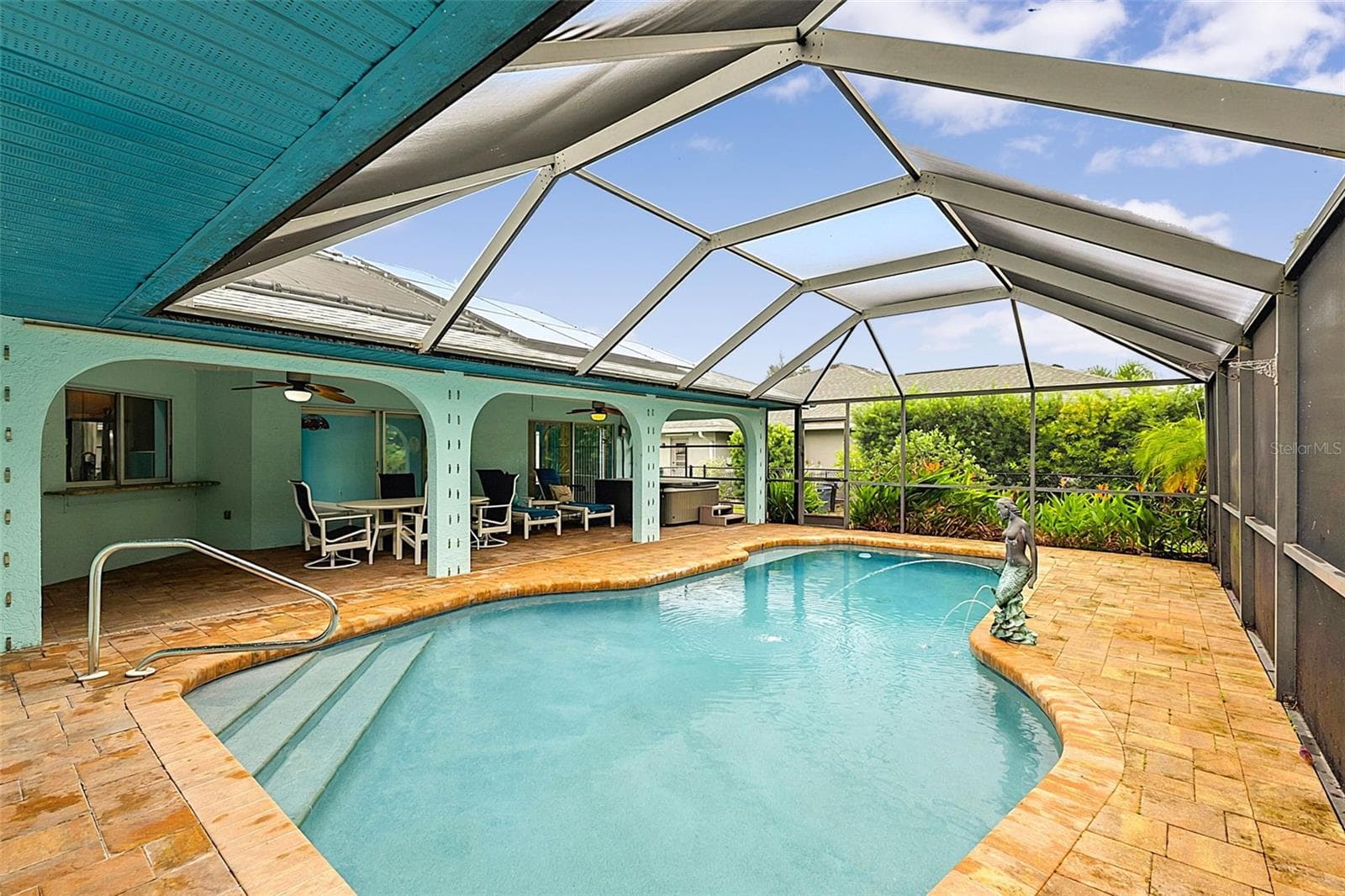 Solar Heated Pool - 339 BARCELONA ST, PUNTA GORDA