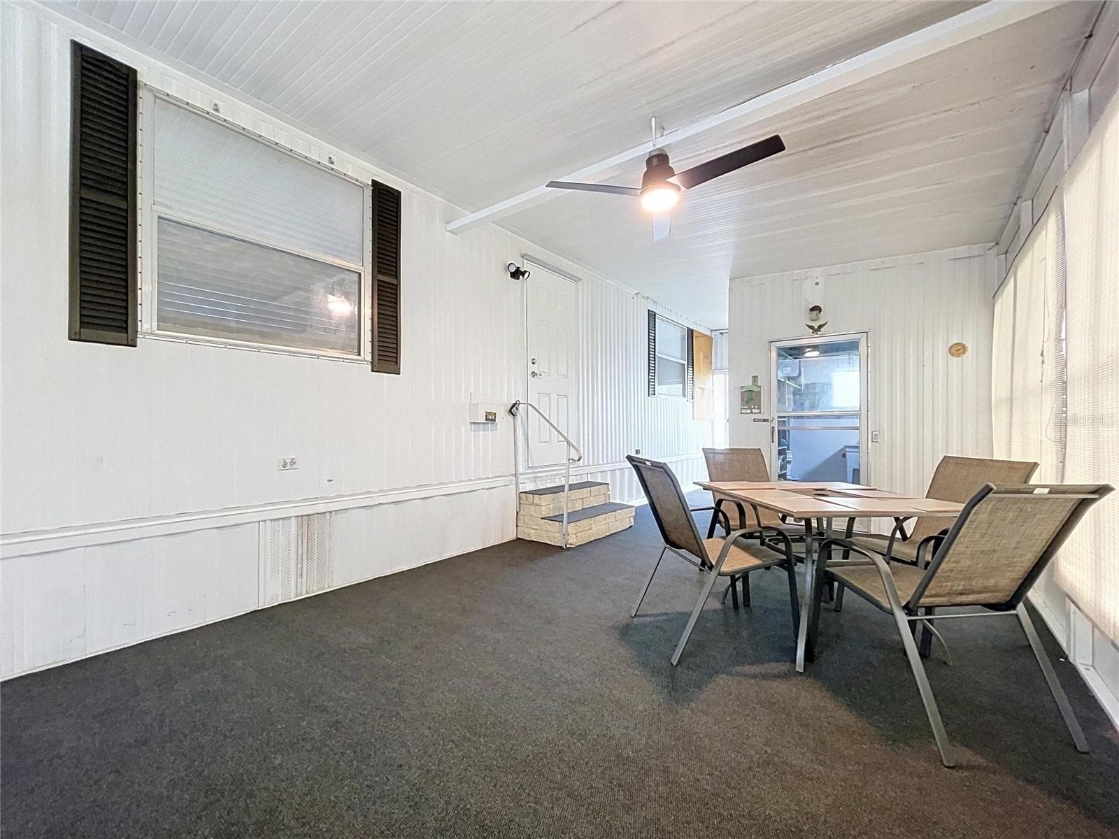 Lanai with new fan and LED light - 6965 FORT KING RD, ZEPHYRHILLS
