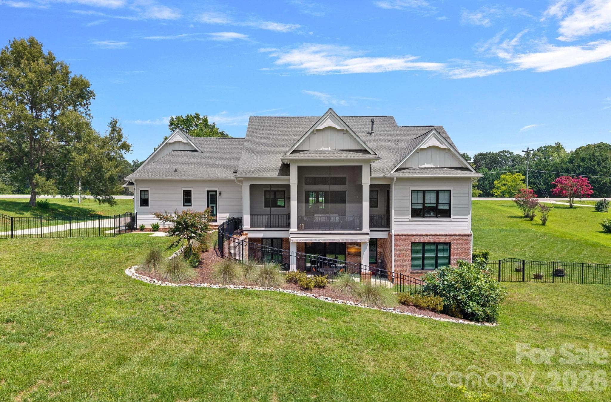 Another view of home - fenced in back yard - room for a pool!! - 2889 Mount Pleasant Road, Sherrills Ford