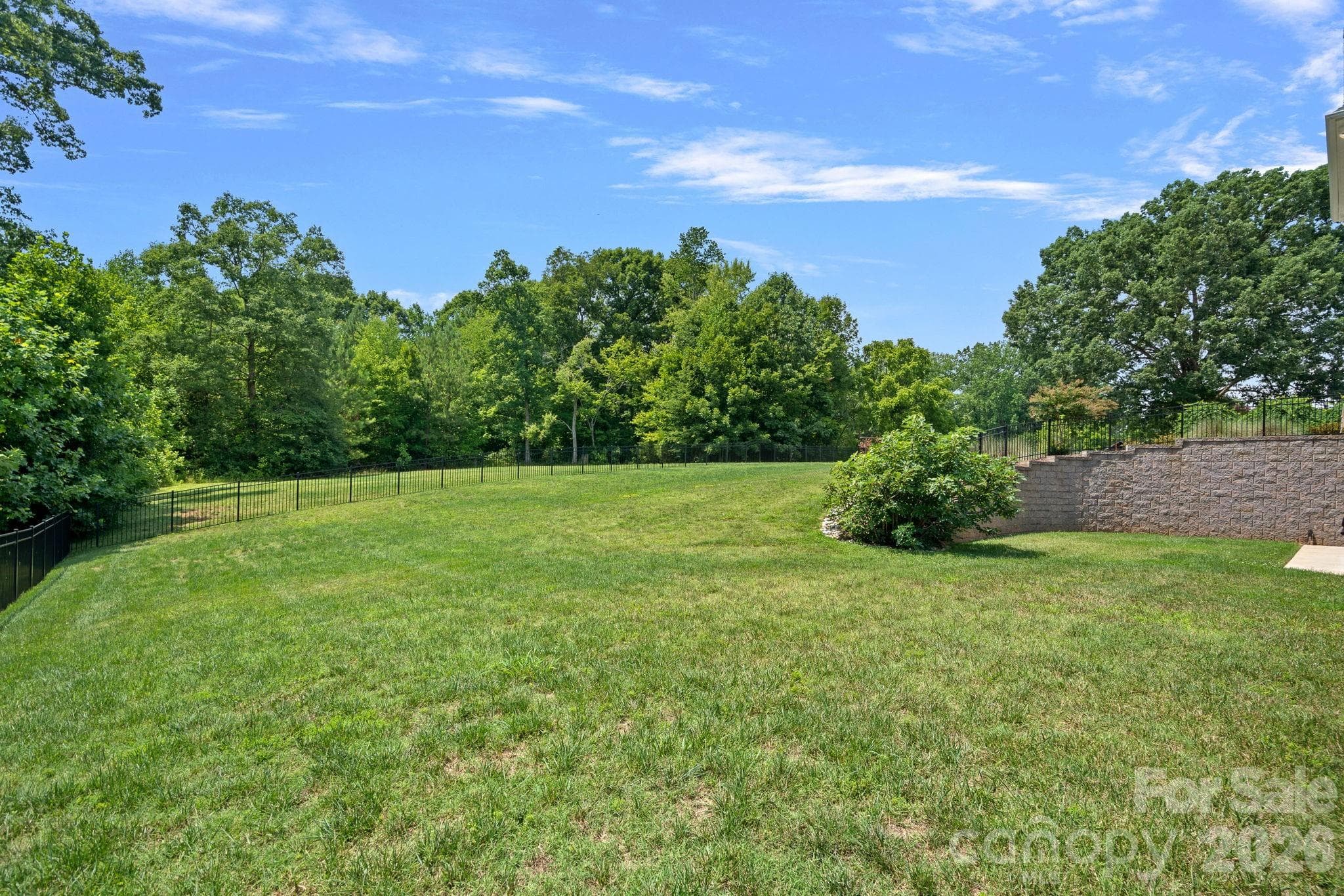 View of back yard leading to a bit over 6 acres. - 2889 Mount Pleasant Road, Sherrills Ford
