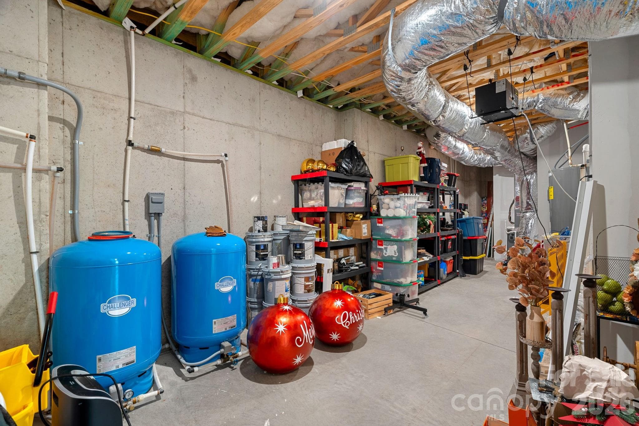 Very nice storage areas/ water softener tanks/two 50 gallon hot water tanks. - 2889 Mount Pleasant Road, Sherrills Ford