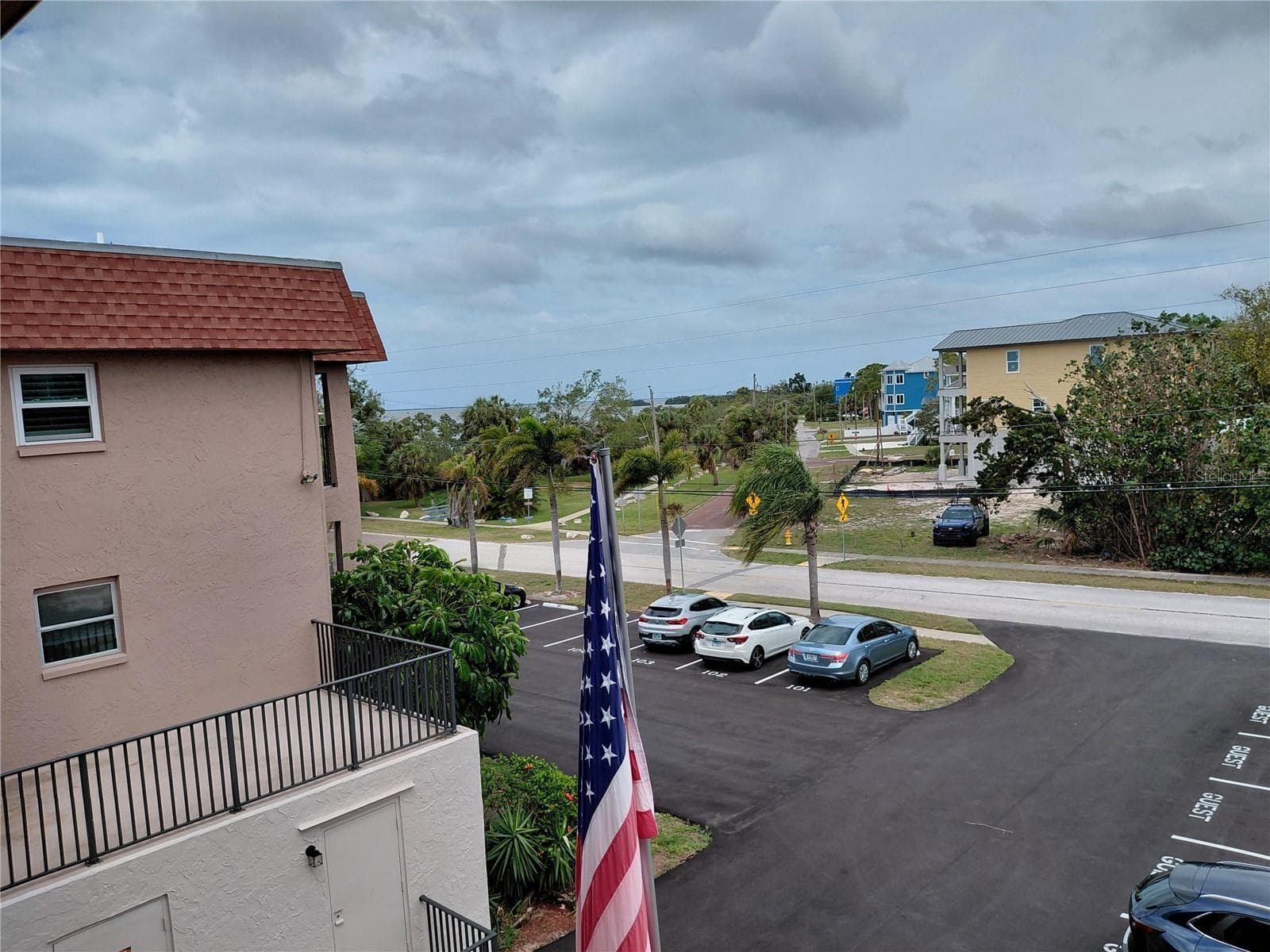 North side Balcony - HANOVER LANDING CONDO, TARPON SPRINGS
