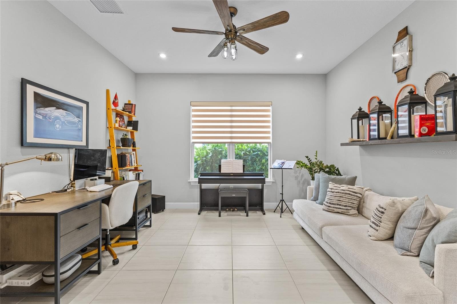 office/ den/ flex room with French doors - 10342 MORNING MIST LN, SARASOTA
