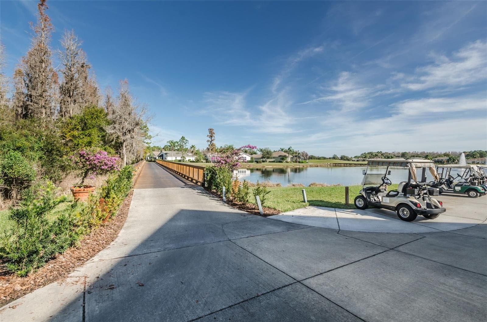 ONE OF THE VARIOUS CART PATHS. - 12021 FERN TERRACE CT, TRINITY