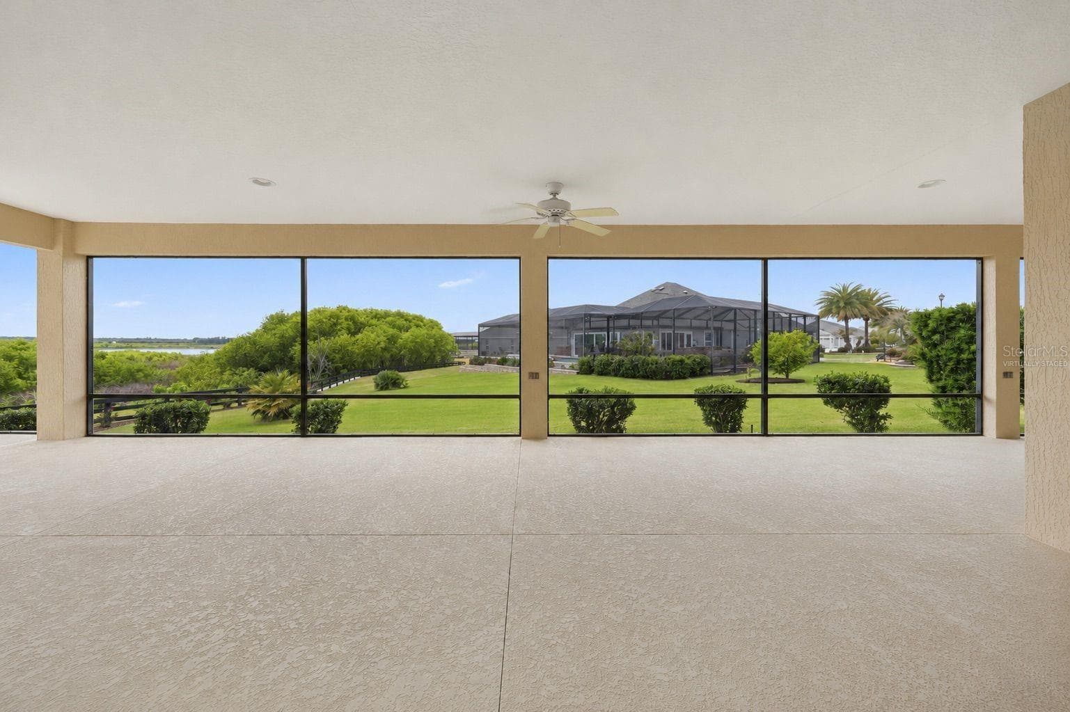 virtually staged patio - 1166 BLOUNT AVE, THE VILLAGES