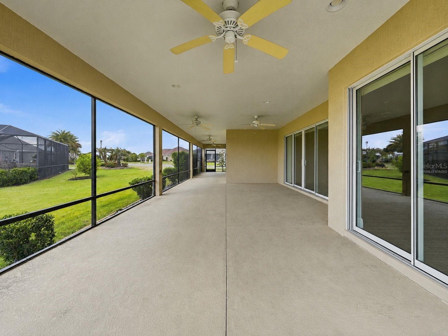 virtually staged patio - 1166 BLOUNT AVE, THE VILLAGES