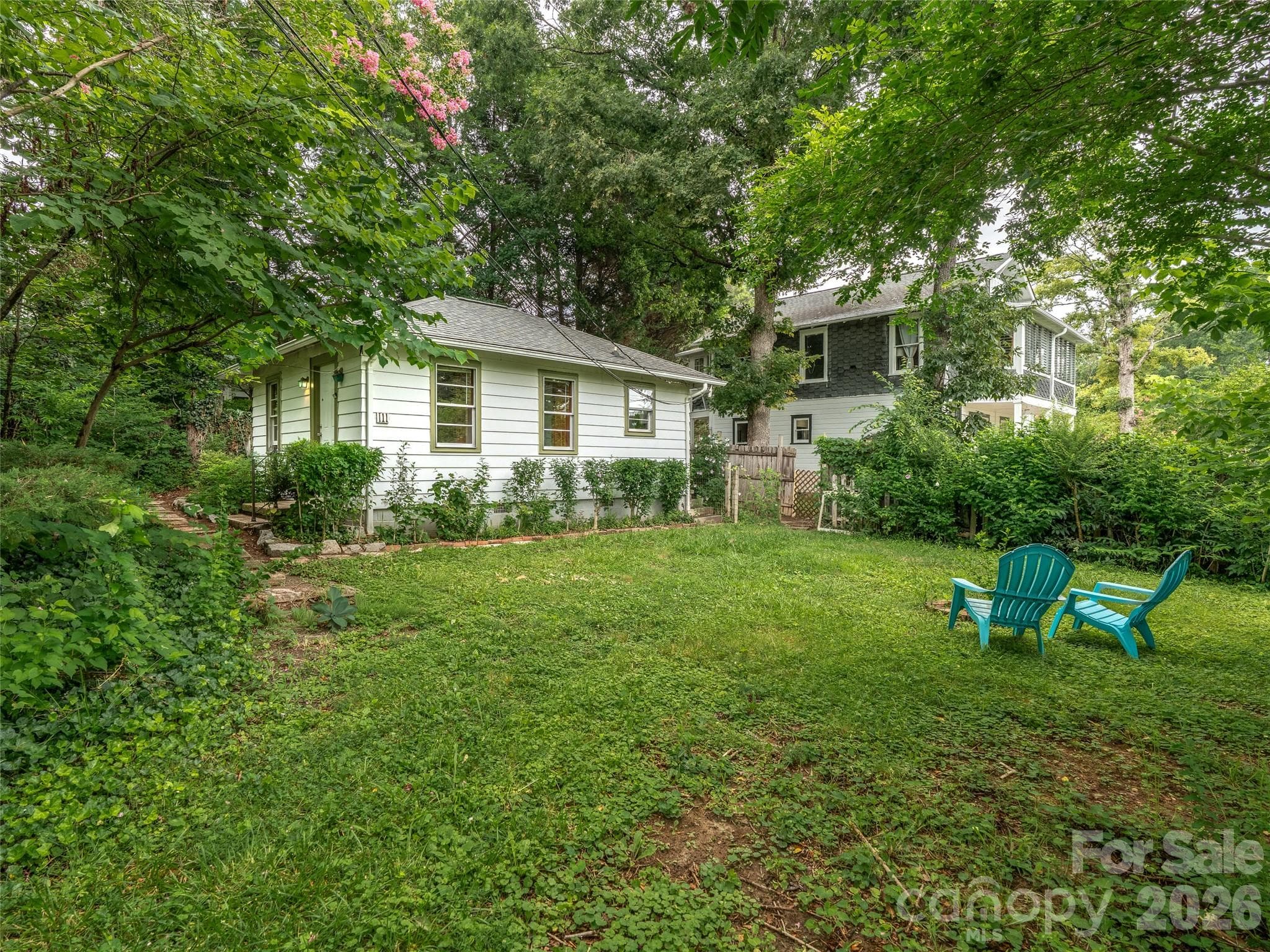 111 Stewart Writer's Cottage From Level Front Yard - 111-113 Stewart Street, Hendersonville