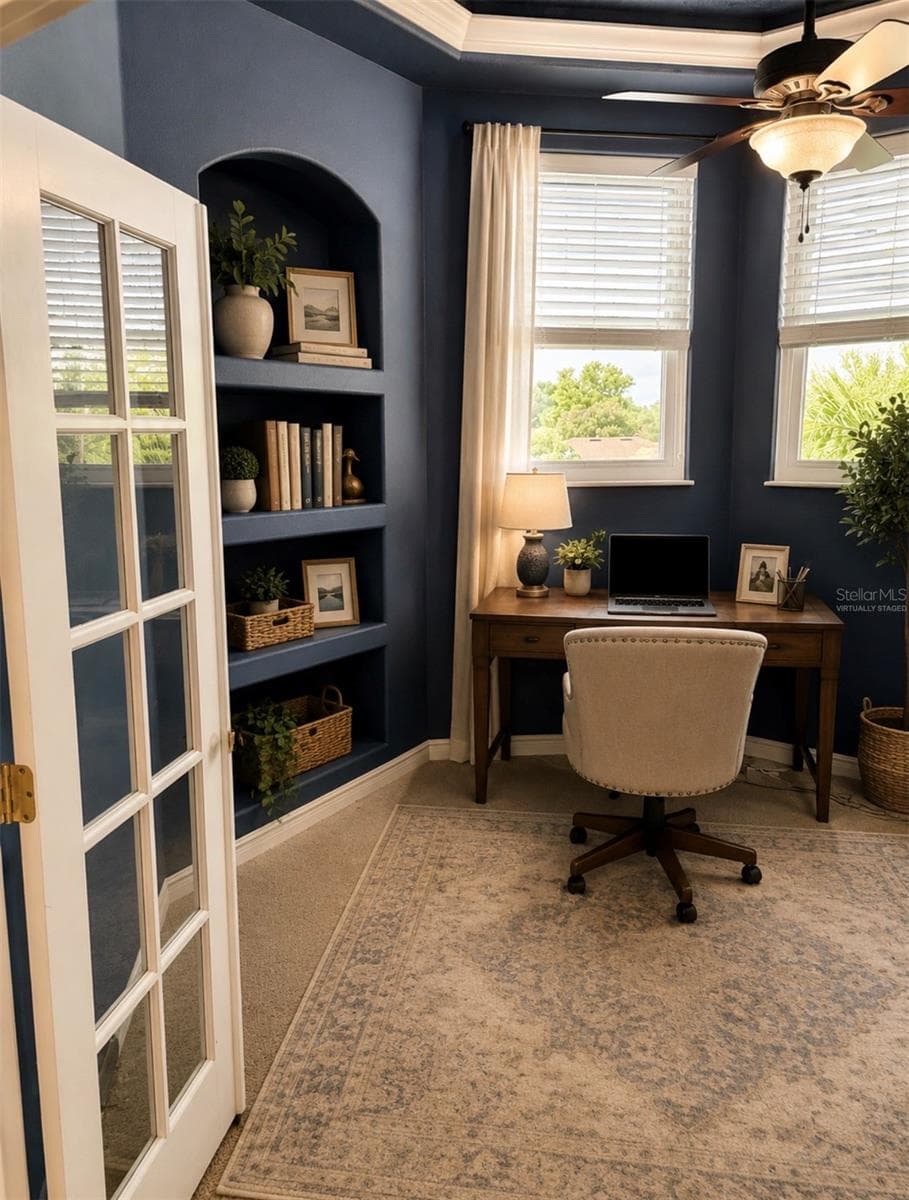 Virtually staged office - 3933 SERENADE LN, LAKELAND