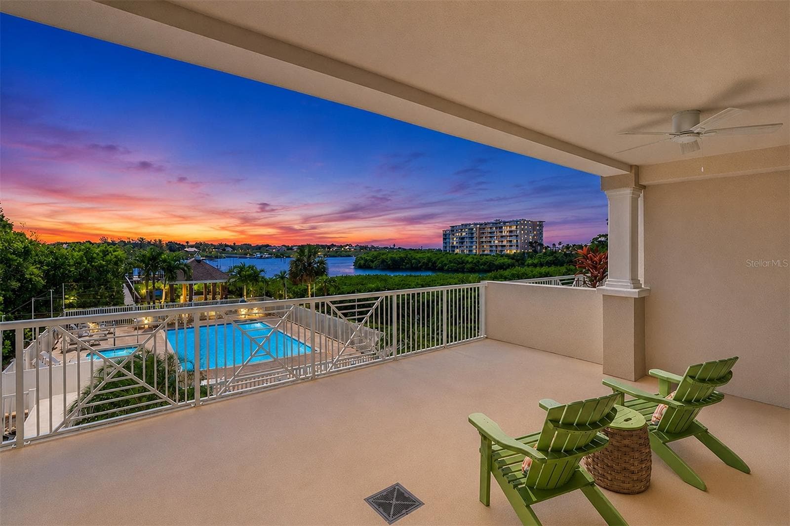 ... Room to Spare from Your Large 30' x 20' Balcony.. View From Master Bedroom Suite Looking Out Toward Balcony.. - 19519 GULF BLVD #202, INDIAN SHORES