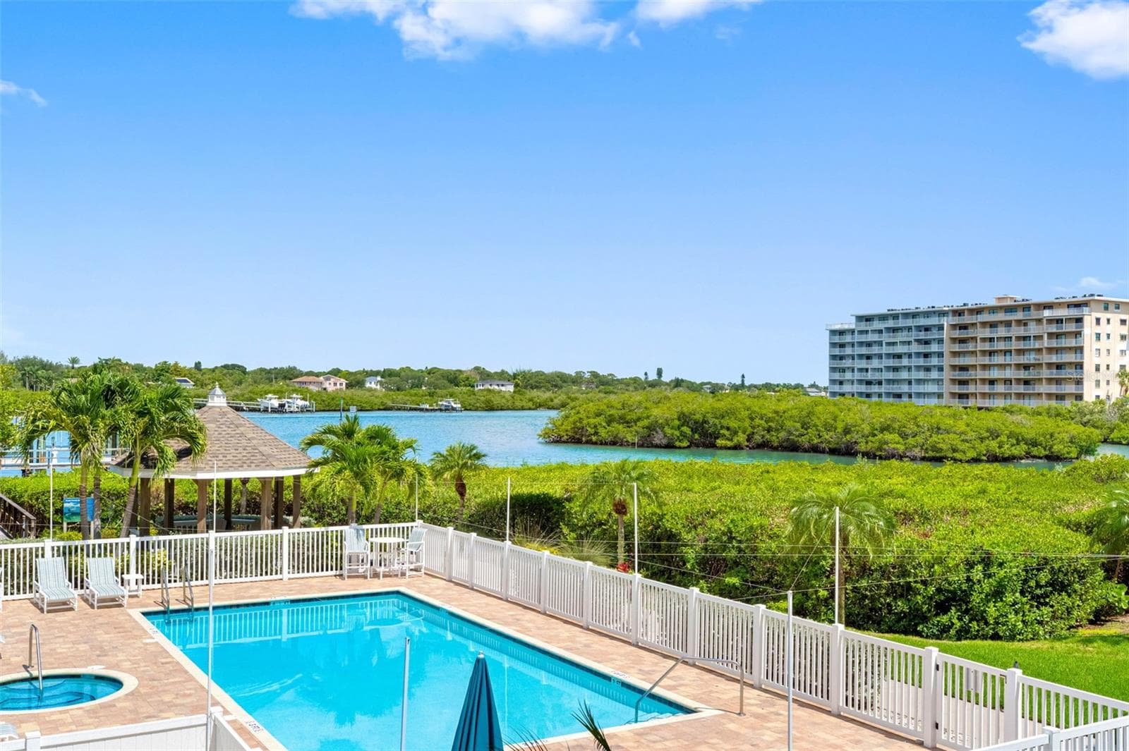 ... VIEW FROM RESIDENCE # 202 BALCONY.. Complex Financials in Great Shape. Low Monthly Maint fee of $908. - 19519 GULF BLVD #202, INDIAN SHORES