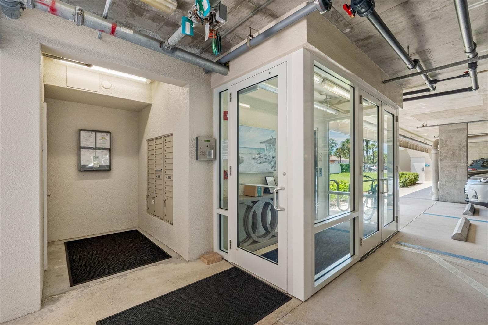 ... Secured Keyless Lobby .. Private Mailboxes on Left Near Lobby.. Building Looks Great - Built Circa 2017.. - 19519 GULF BLVD #202, INDIAN SHORES