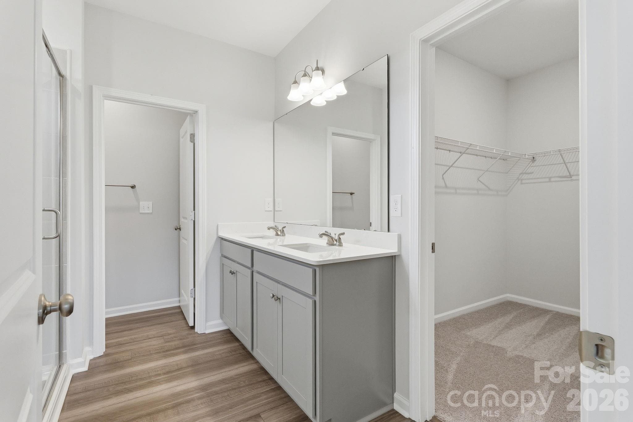 Primary Bath and Primary Closet area - Shelby