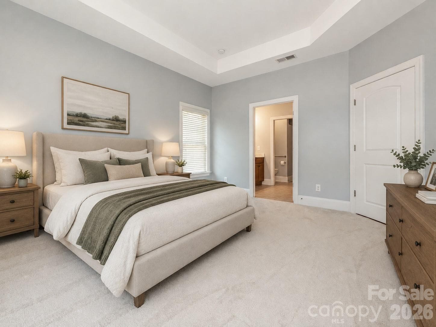 Virtually staged primary bedroom - 4534 Ideal Way, Harrisburg