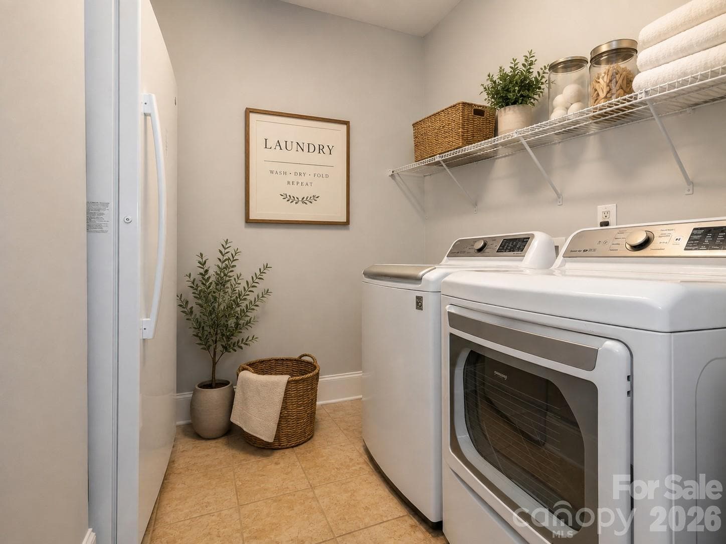 Virtually staged laundry room - 4534 Ideal Way, Harrisburg