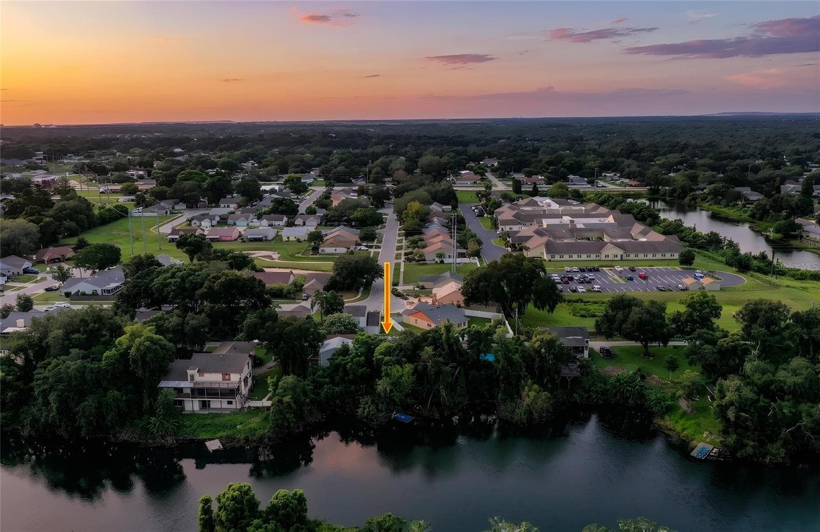 Aerial looking toward the South - 950 LAKE COVE TRL, LAKELAND