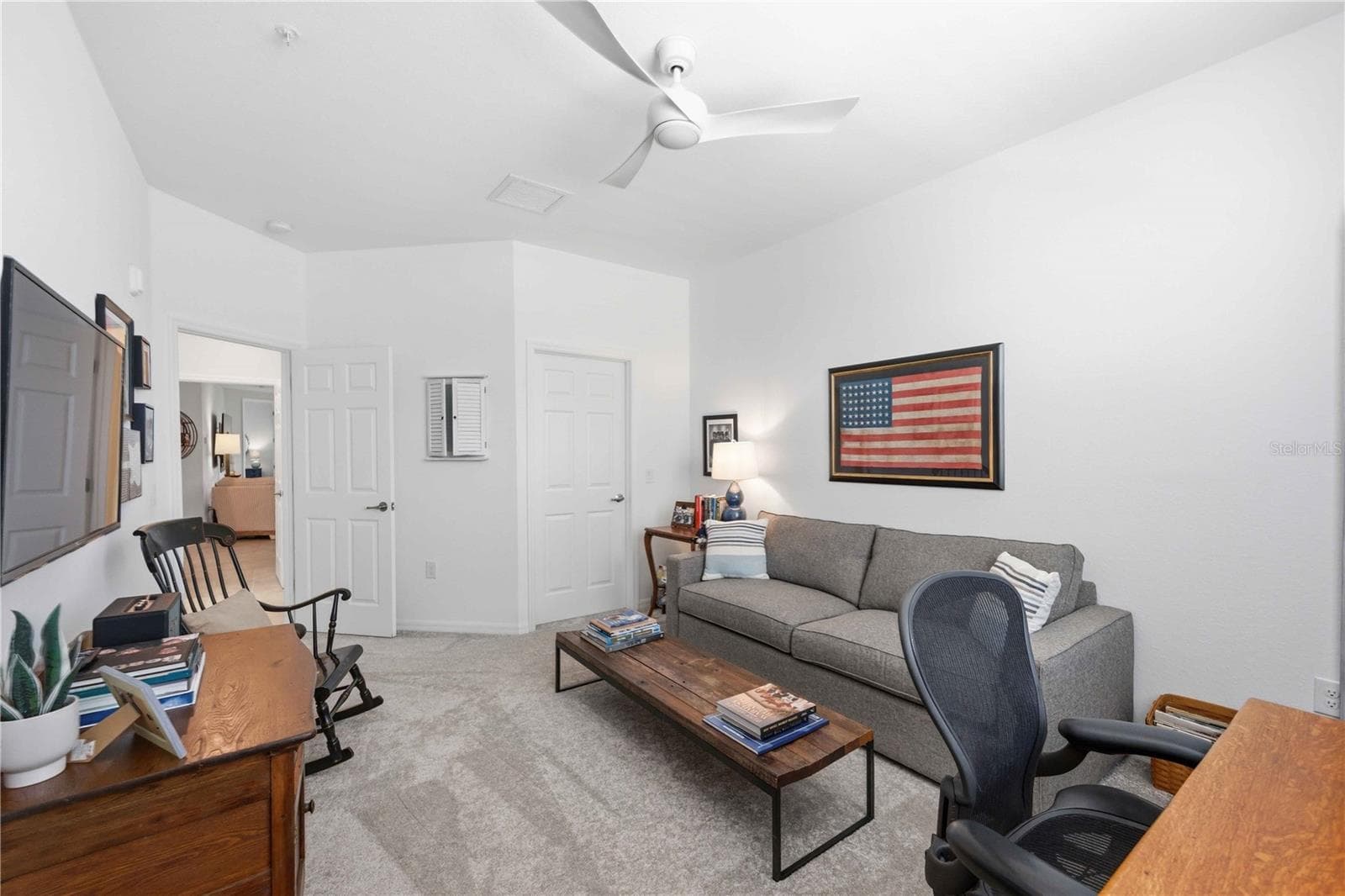 Bedroom #2 is set as a den, with a sleeper sofa or Murphy bed, you have a lot of flexibility - the bedrooms are 14x16 - 10821 TARFLOWER DR #202, VENICE