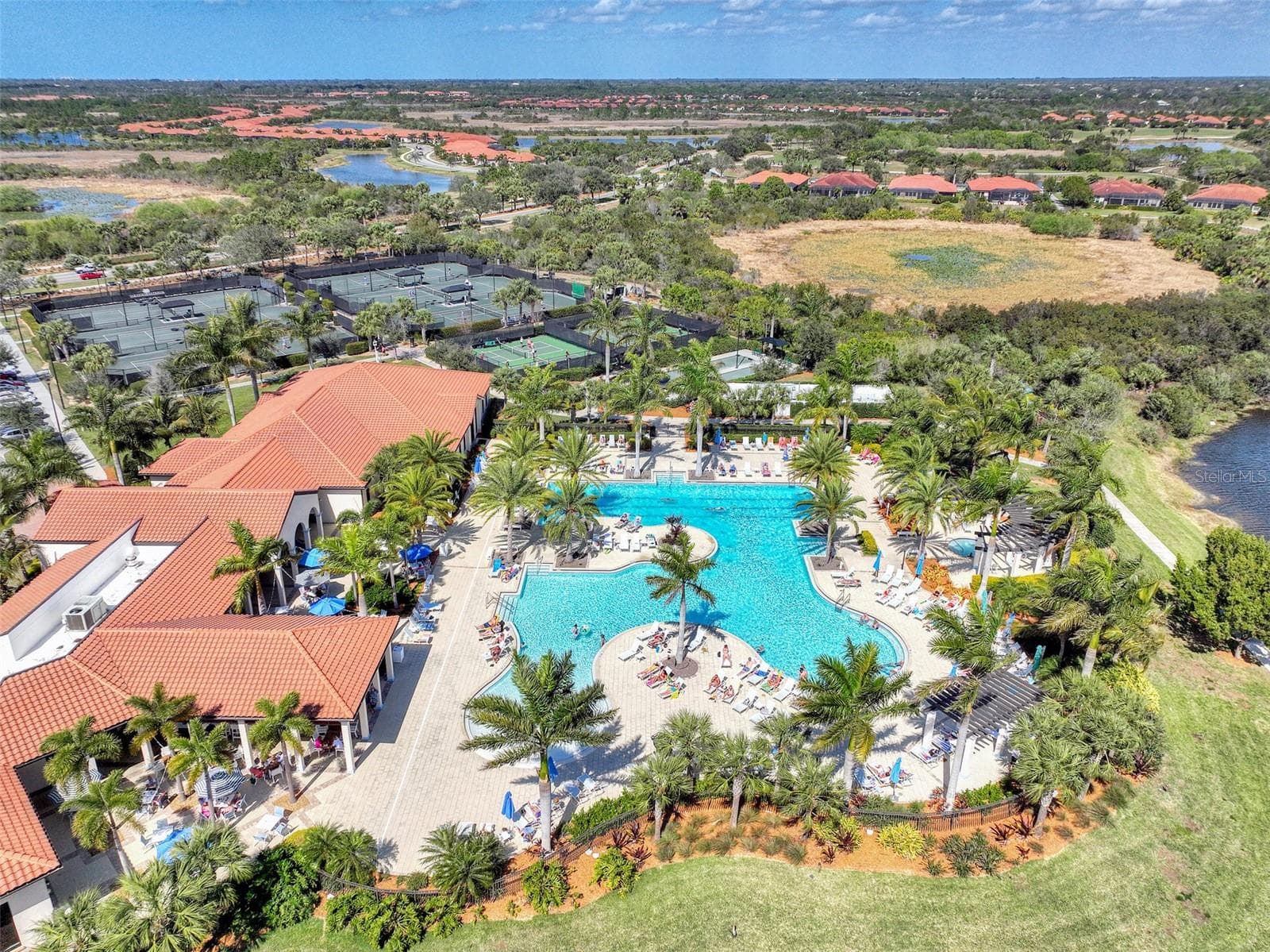 The Spa Pool from the air - 10821 TARFLOWER DR #202, VENICE