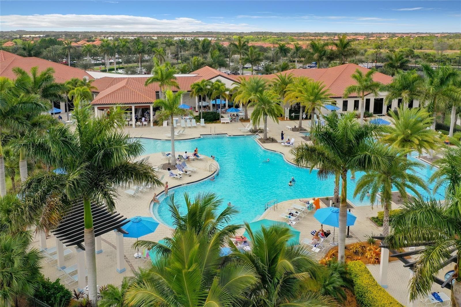 Amenity Center from the air. - 10821 TARFLOWER DR #202, VENICE