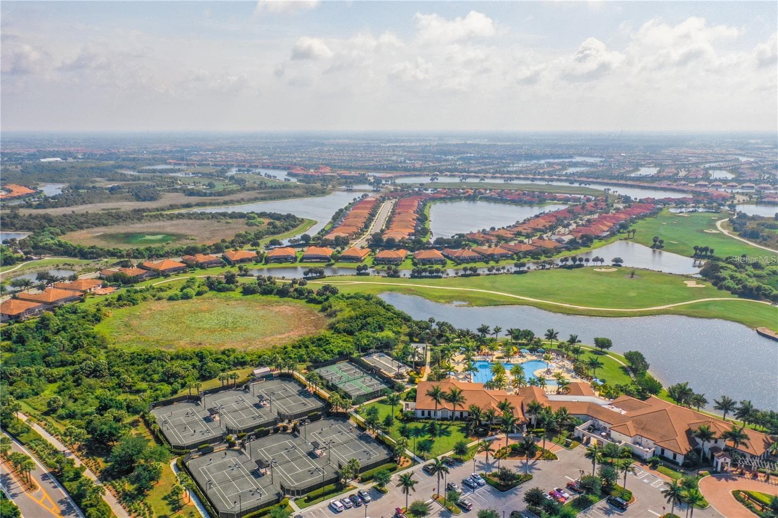 Amenity Center from the air. - 10821 TARFLOWER DR #202, VENICE