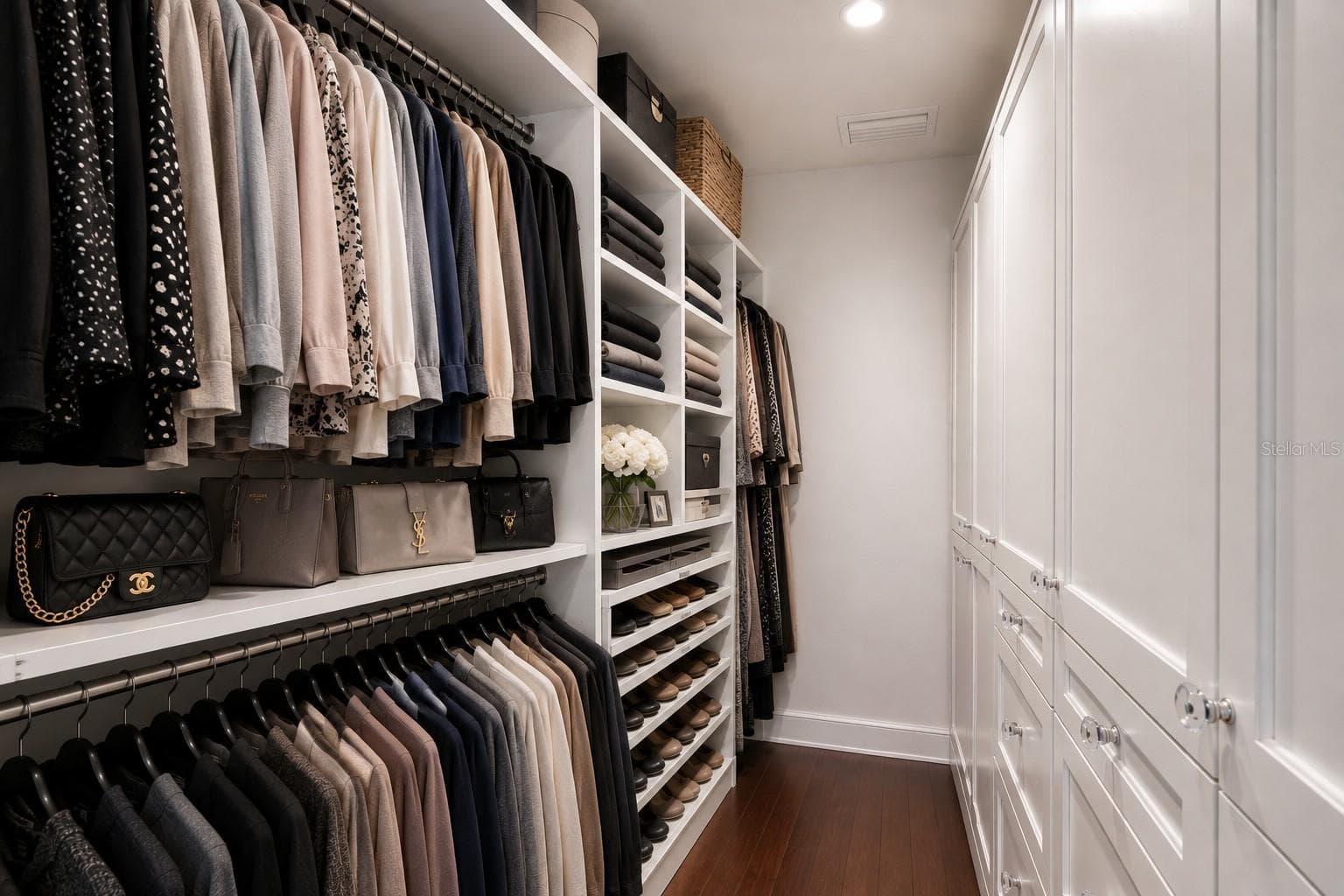 Primary Suite Walk-In Closet - 7001 GULF OF MEXICO DR #24, LONGBOAT KEY
