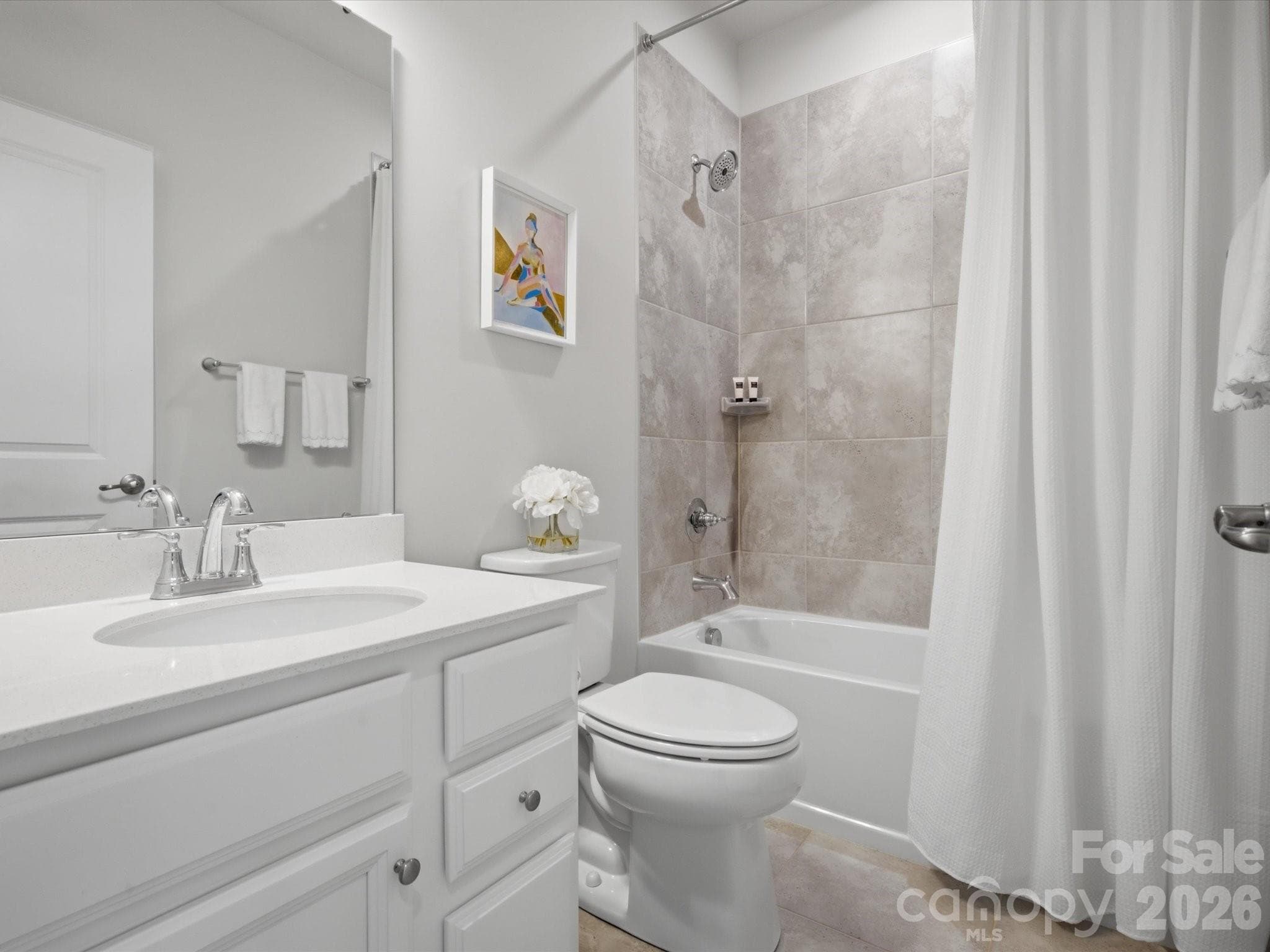 Full Bathroom upstairs - 4014 Edenborn Lane, Charlotte