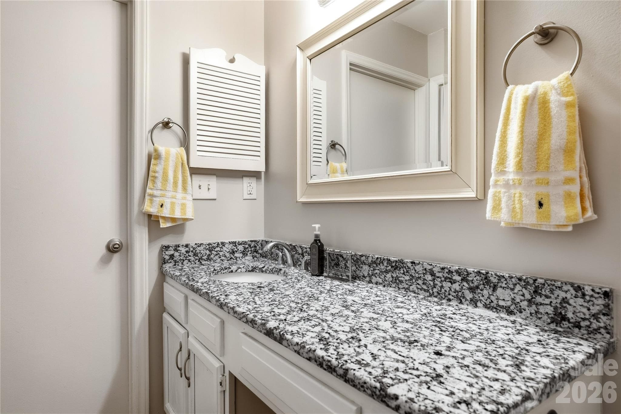 Granite bathroom counter - 6355 Windsor Gate Lane, Charlotte