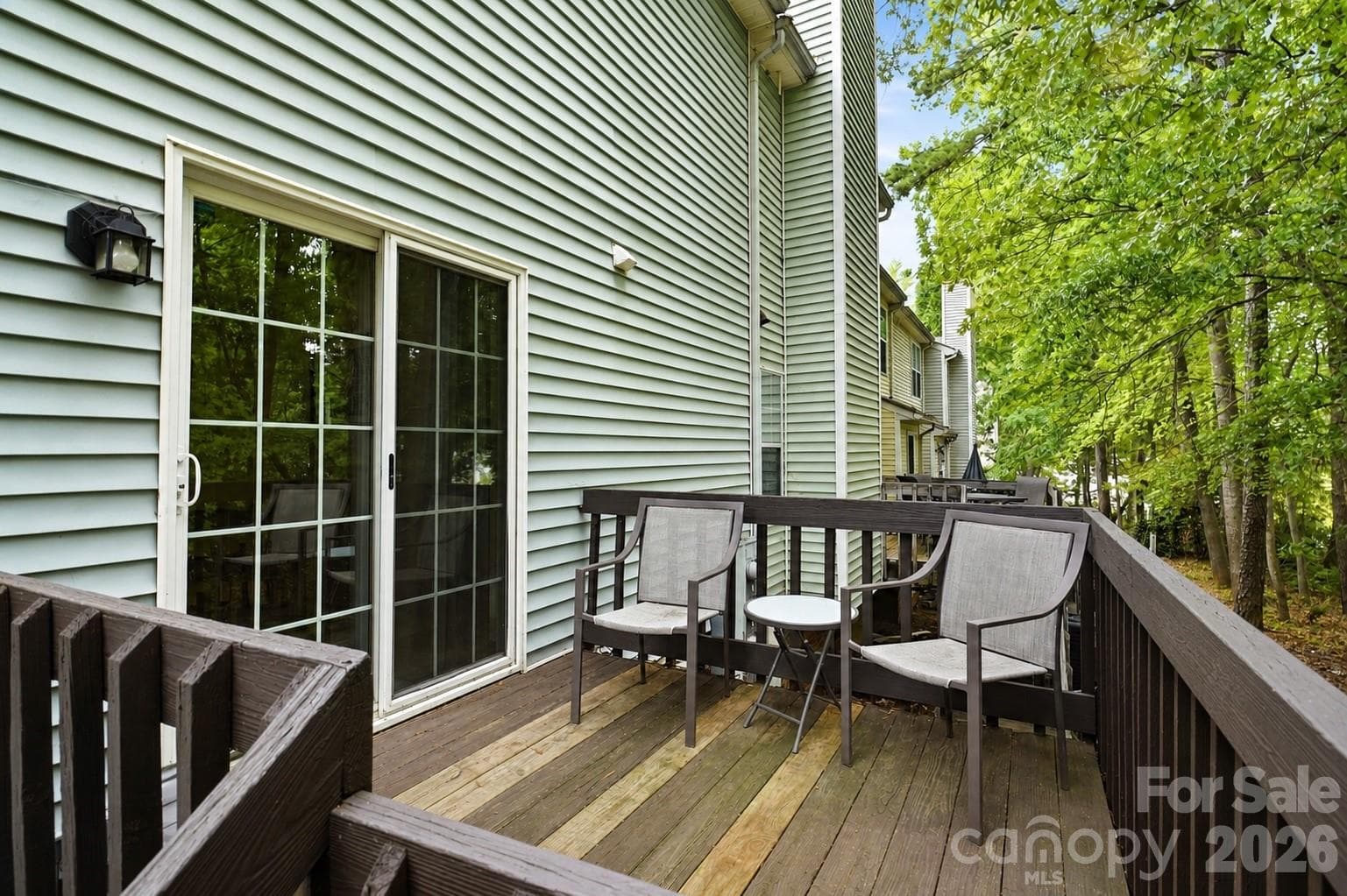 Back deck - great for enjoying the outside - 6355 Windsor Gate Lane, Charlotte