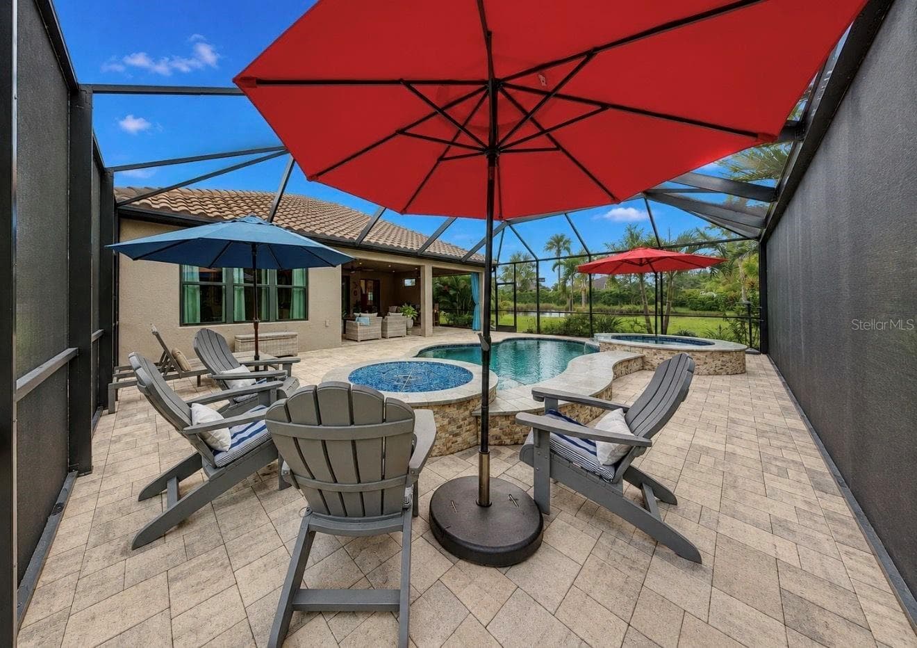 Pool, Fire pit, Spa - 10505 WICKER PARK PL, PALMETTO