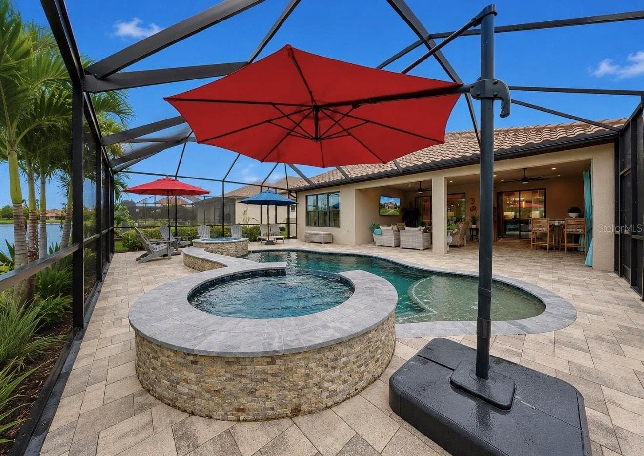 Pool, Fire pit, Spa - 10505 WICKER PARK PL, PALMETTO