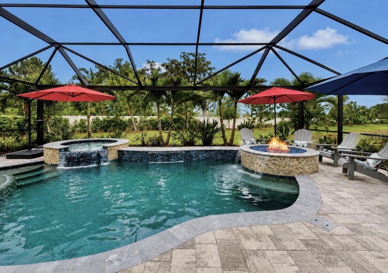 Pool, Fire pit, Spa - 10505 WICKER PARK PL, PALMETTO