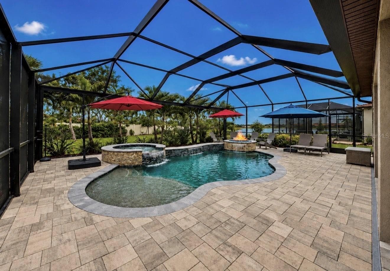 Pool, Fire pit, Spa - 10505 WICKER PARK PL, PALMETTO