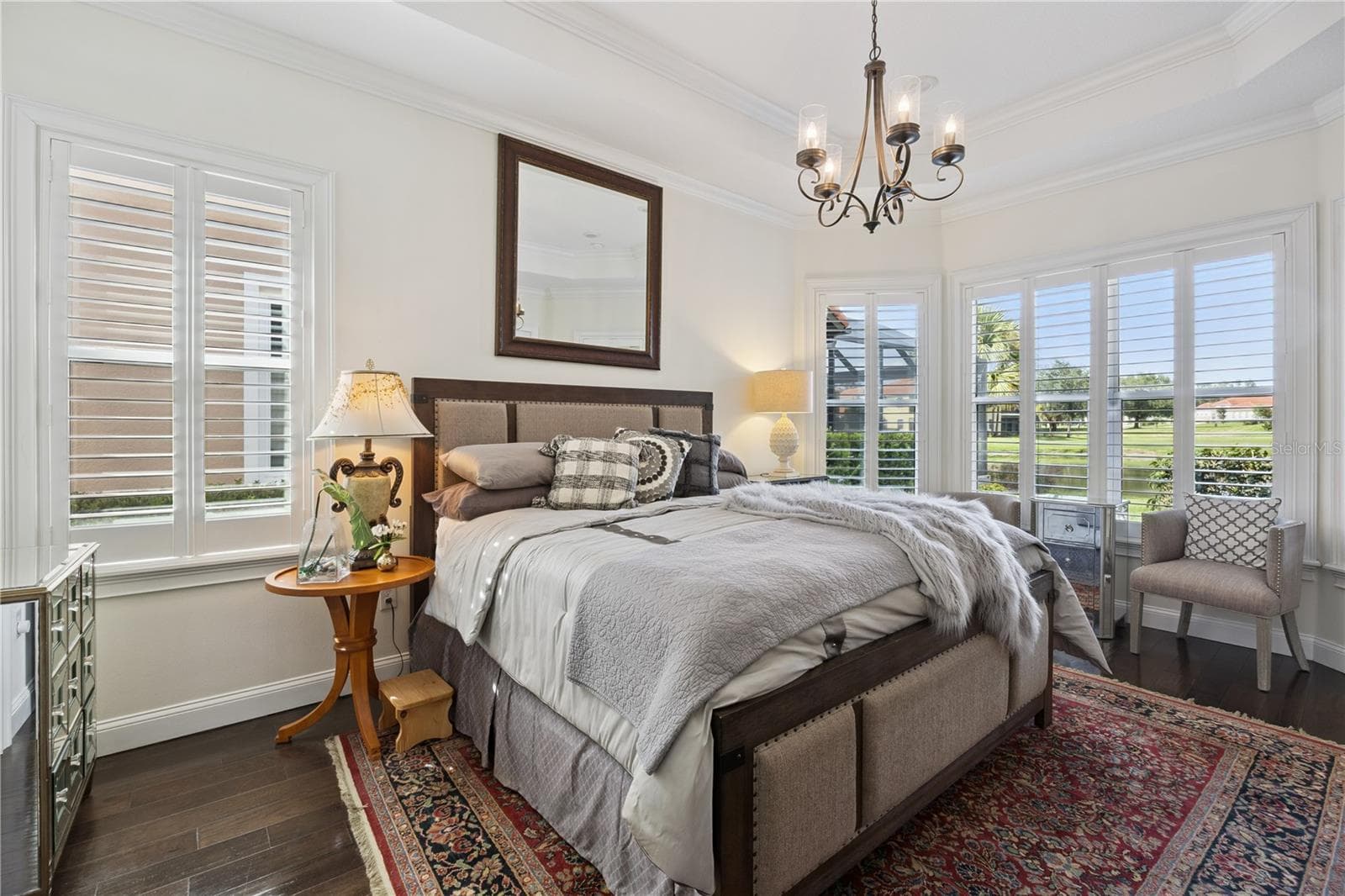 Beautiful Master with tray ceilings with crown molding. - 9219 SAN JOSE BLVD, HOWEY IN THE HILLS