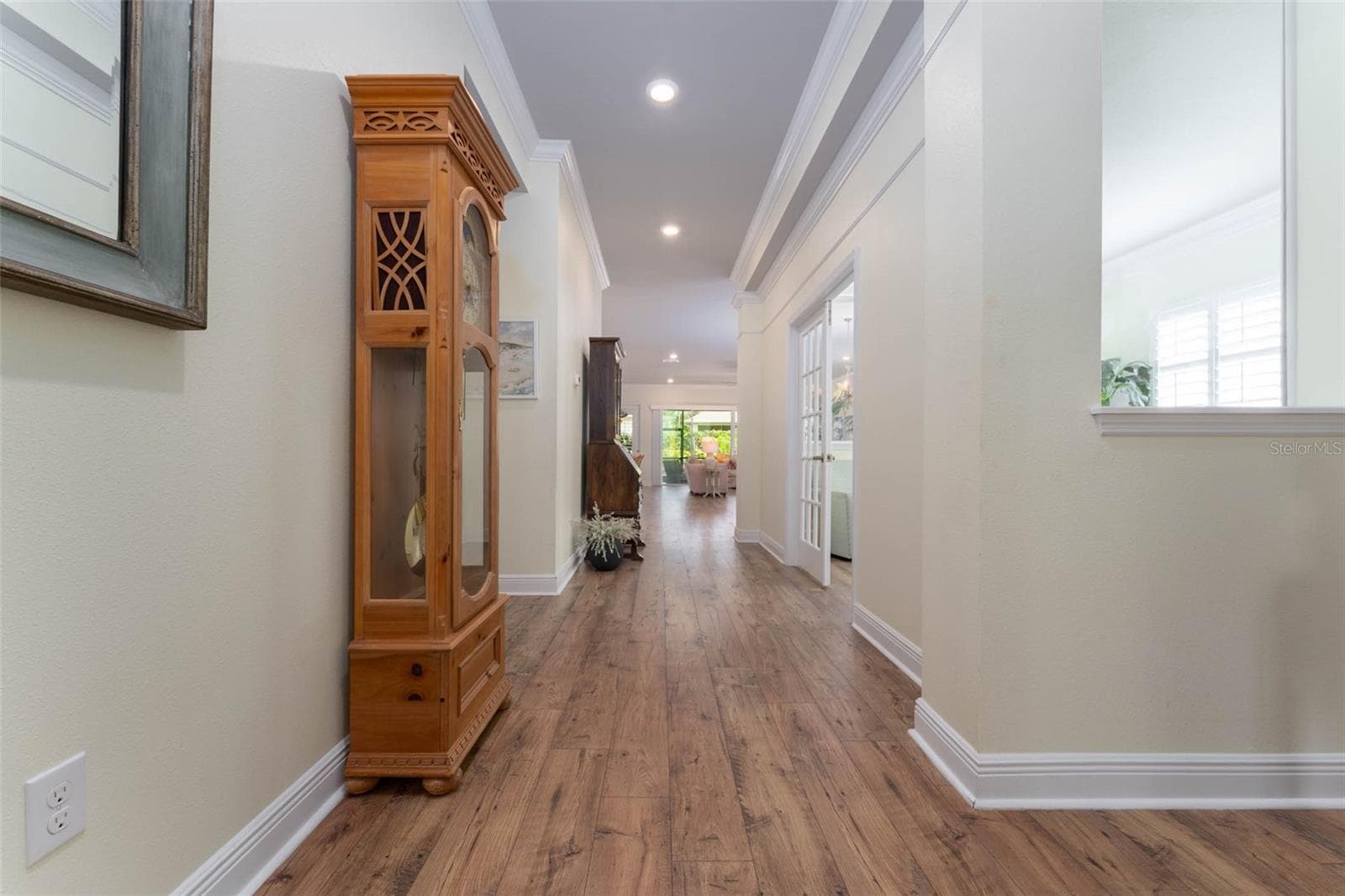 Foyer Area with Neutral Luxury Vinyl Flooring Flowing Throughout All Main Living Areas - 14008 SWALLOW HILL DR, LITHIA