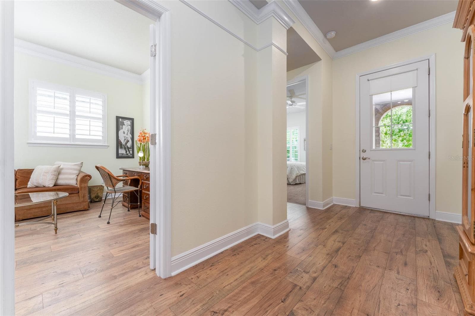 Foyer Area with Neutral Luxury Vinyl Flooring Flowing Throughout All Main Living Areas - 14008 SWALLOW HILL DR, LITHIA