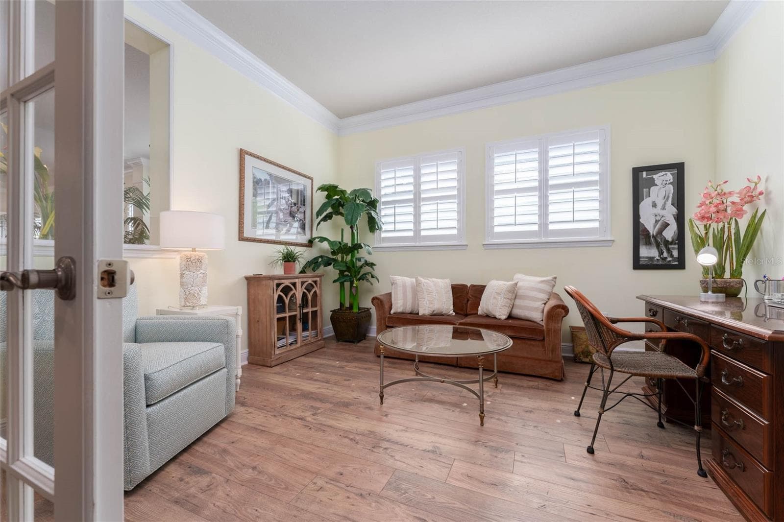 Fully Enclosed & Spacious Office with French Doors and Glass Inserts for Privacy - 14008 SWALLOW HILL DR, LITHIA
