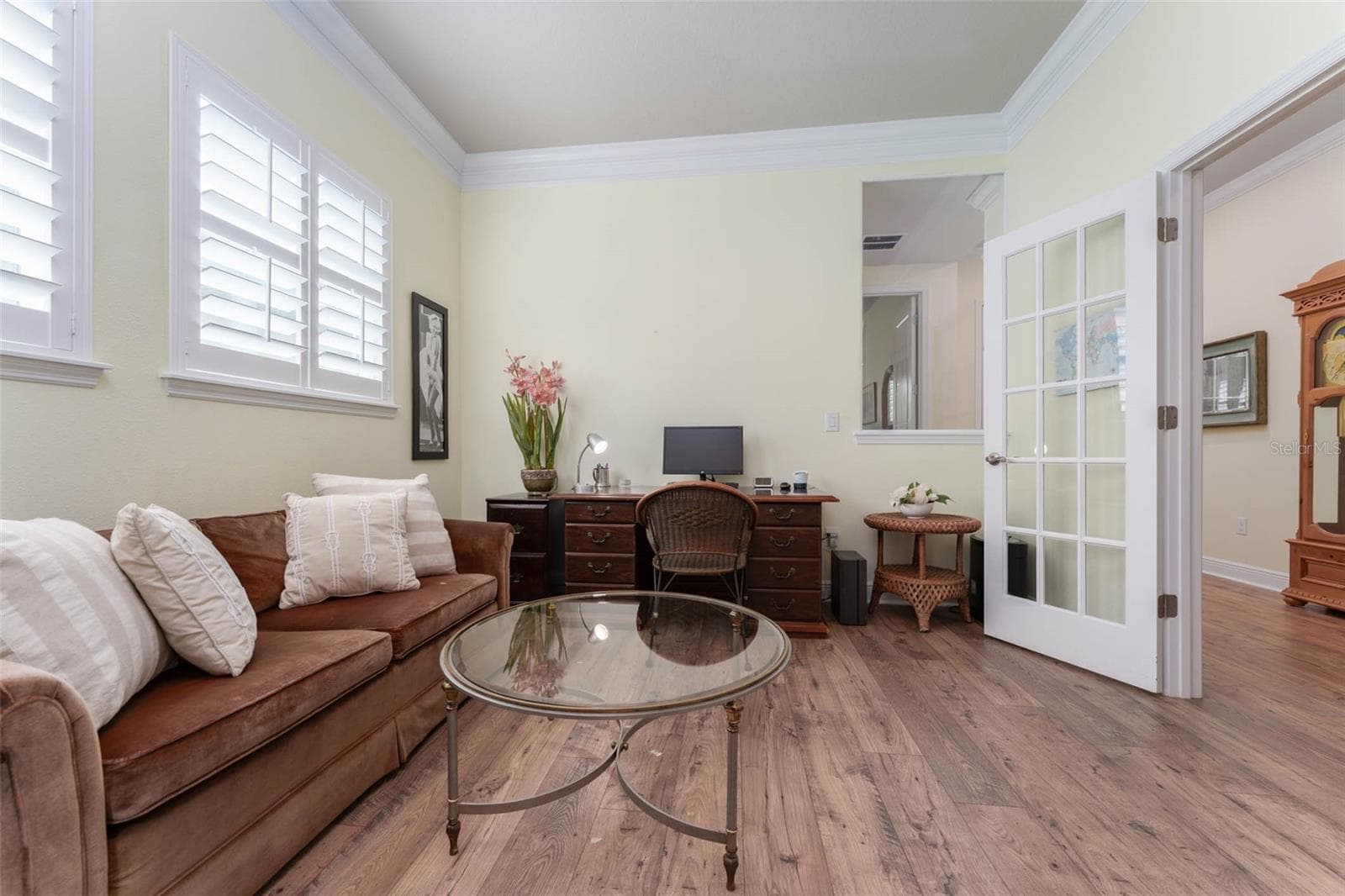 Fully Enclosed & Spacious Office with French Doors & Glass Insets for Privacy - 14008 SWALLOW HILL DR, LITHIA
