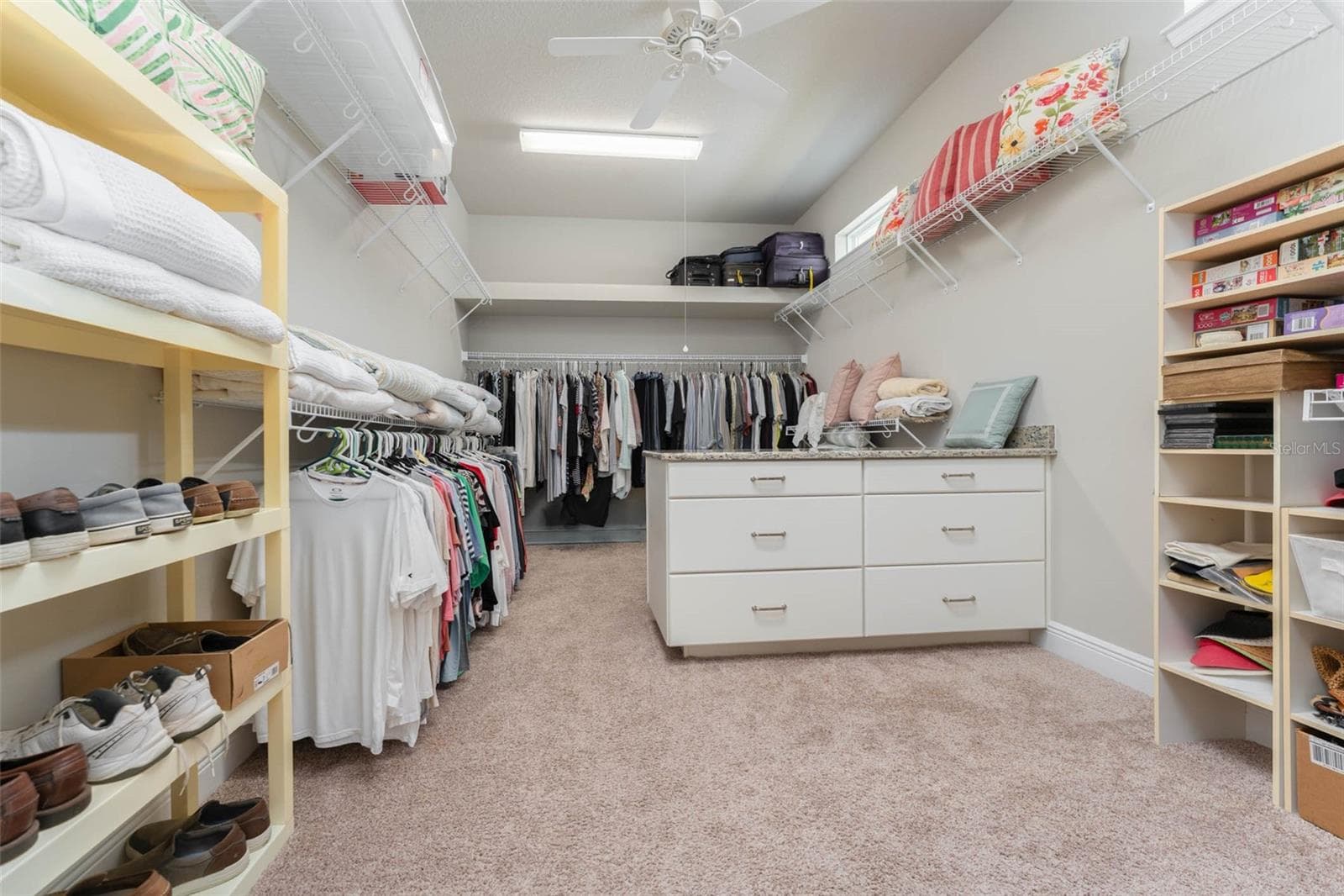 Dreamy Walk in Closet in Primary with Windows, Built in Dresser & Shelving - 14008 SWALLOW HILL DR, LITHIA