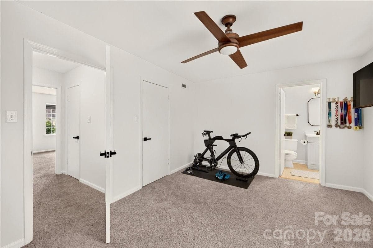 The second bedroom is just as spacious as the primary. - 3500 Colony Road, Charlotte