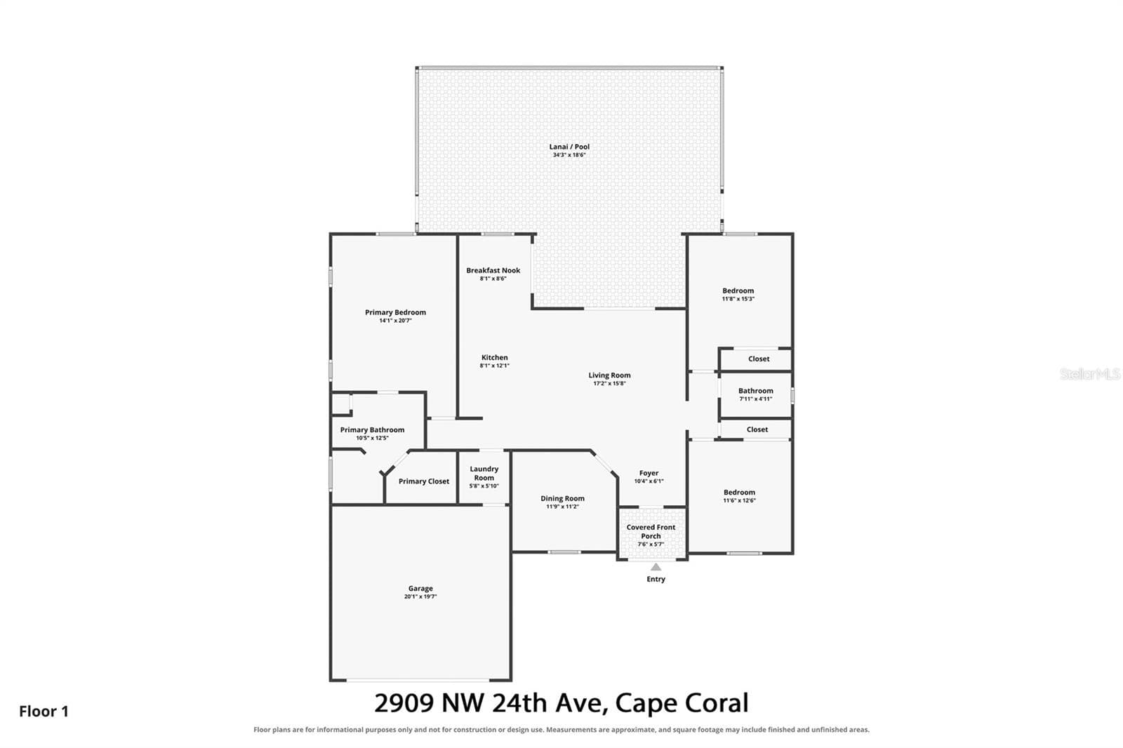 Single Family Residence at 2909 NW 24TH AVE, CAPE CORAL, photo 50 of 50