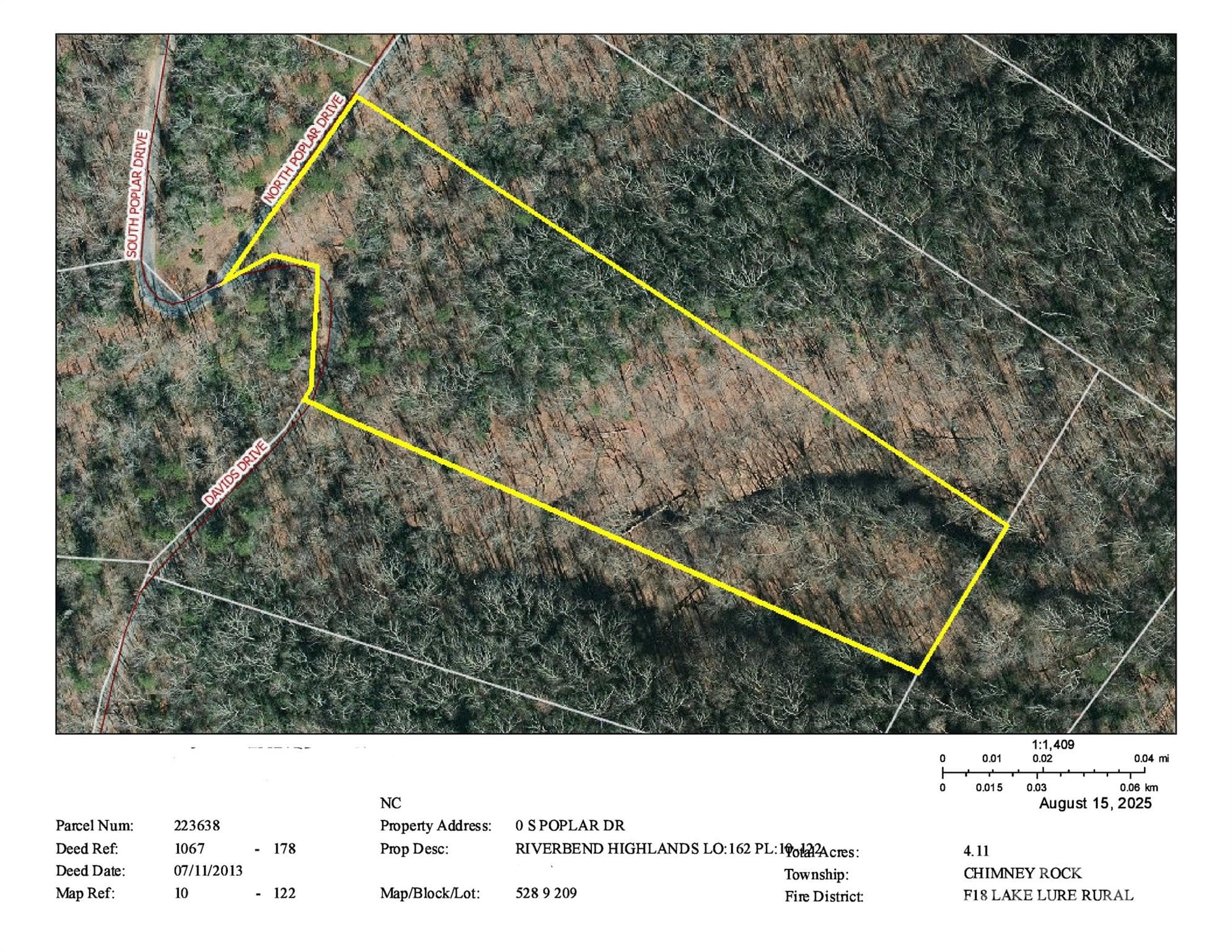 GIS Map - 0 S Poplar Drive, Lake Lure
