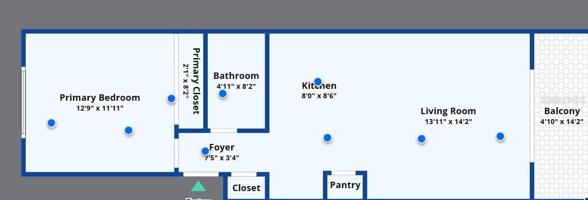 floor plan - 1433 N ATLANTIC AVE #329, DAYTONA BEACH