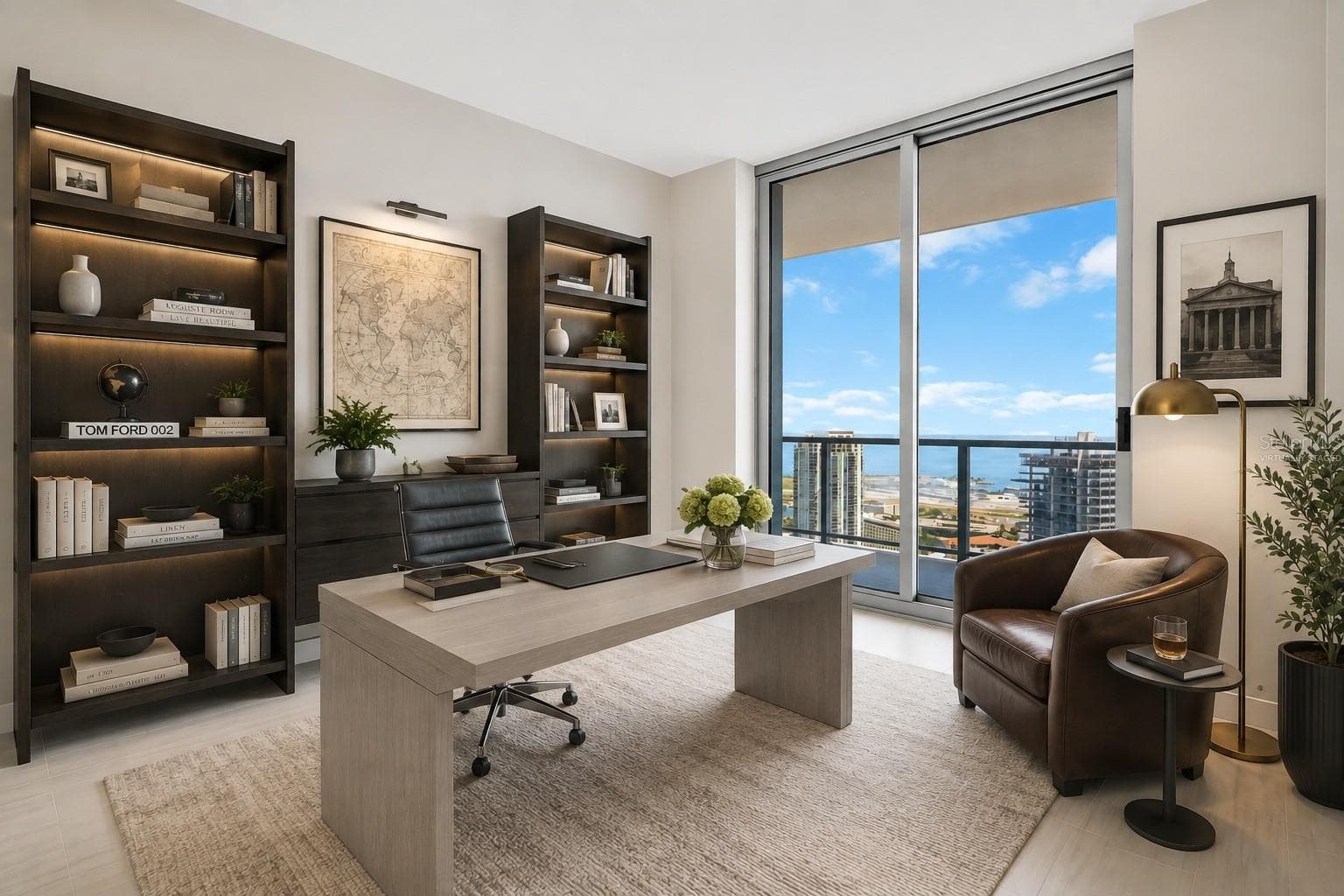 Virtually Staged - Third Bedroom Staged as Multipurpose space - 400 CENTRAL AVE #3603, ST PETERSBURG